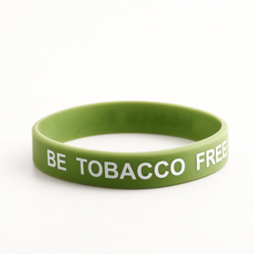 2. WB-SL-PR Be Tobacco Free Cheap Wristbands