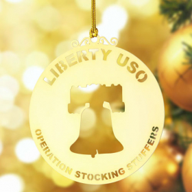 3. Liberty USO Gold Ornaments