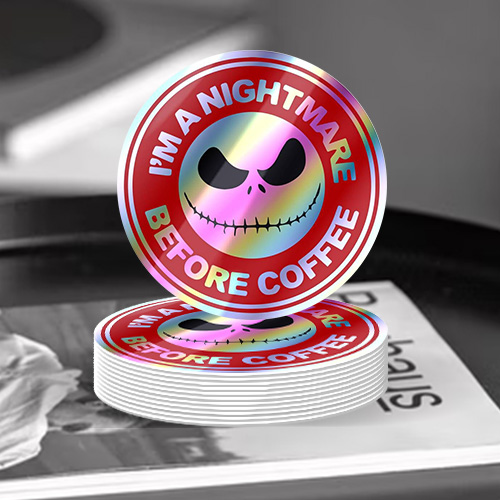 7. Nightmare Holographic Stickers