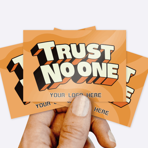 12. Trust Noone Logo Stickers