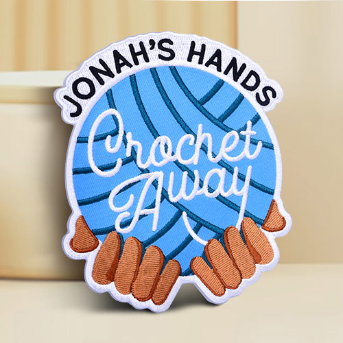3. Custom Jonah's Hands Embroidered Patches