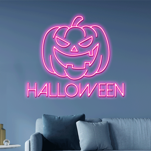 5. Halloween Neon Signs