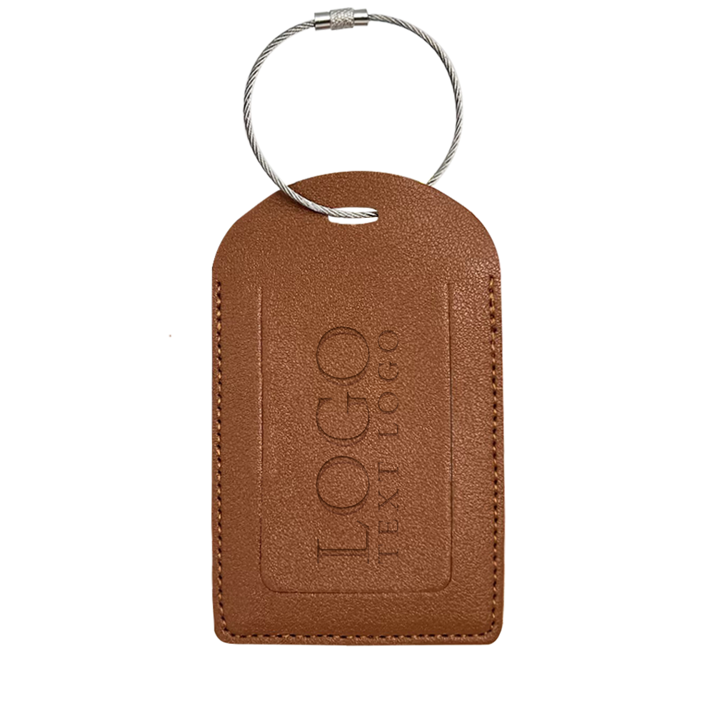 LT-PUL-ARC-S PU Leather Luggage Tag With Custom Logo