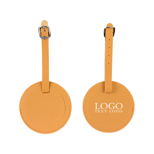 LT-PUL-RND Round Flap Luggage Tags With Logo