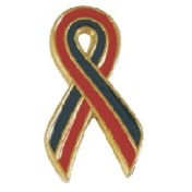 9. 2 Tone Awareness Ribbon Pin