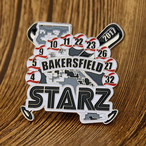 6. Bakersfield Starz Custom Baseball Pins