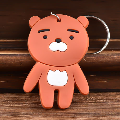 2. Bear 3D PVC Keychain