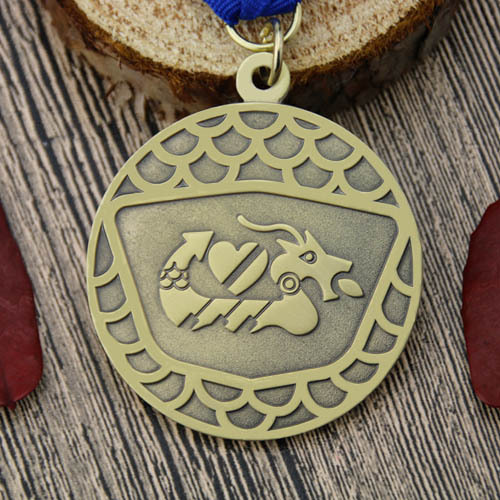 Dragon Boat Custom Antique Medals