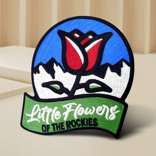 Custom Little Flower Embroidered Patches