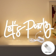 1. Let's Party Neon Sign