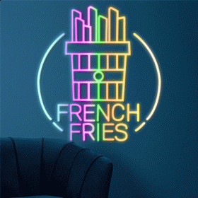 2. French Fries LED Neon Sign