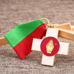 7. Custom Cross Religious Medal