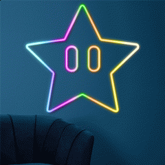 5. Star Neon Signs