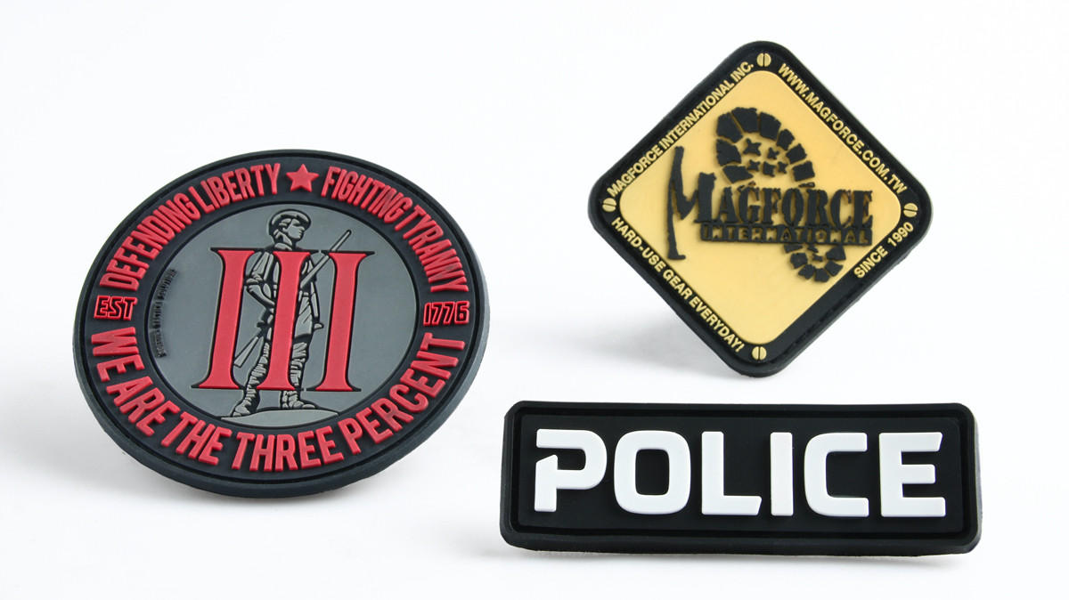 Custom Pvc Rubber Logo Patches No Minimum, Pvc Patch Maker/Manufacturer