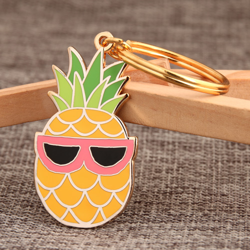 Pineapple Personalized Keychains