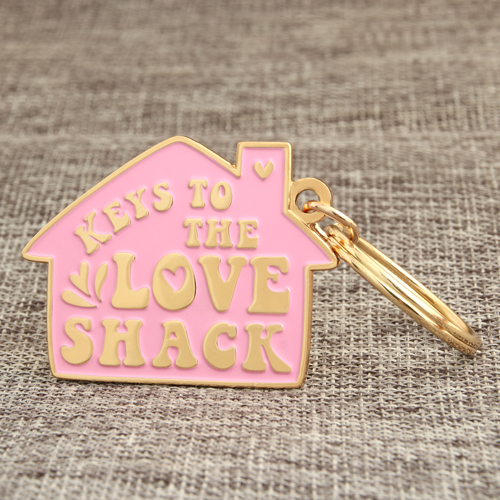  Pink House Personalized Keychains