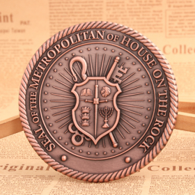 14.  Shield Cheap Challenge Coins