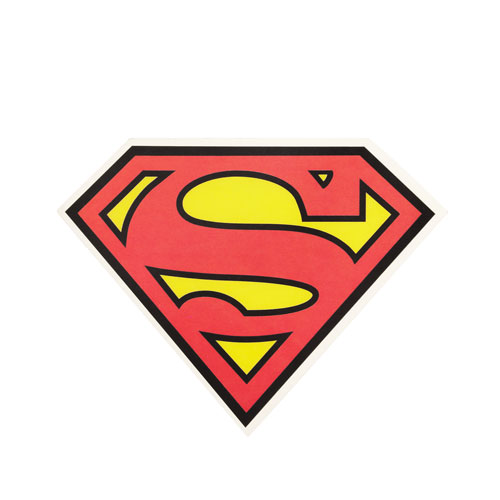 8. Superman Logo Die Cut Stickers
