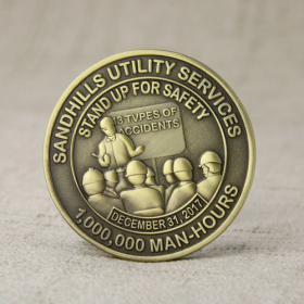 Safety Custom Challenge Coins No Minimum