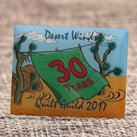 5. Quilt Guild Custom Pins