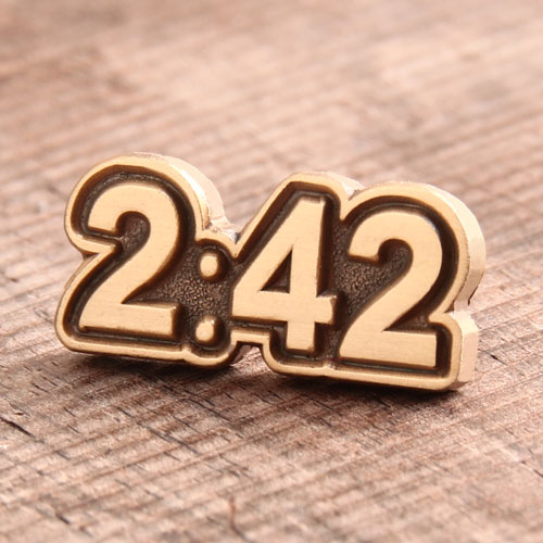 7. 2:42 O'clock Enamel Pin 