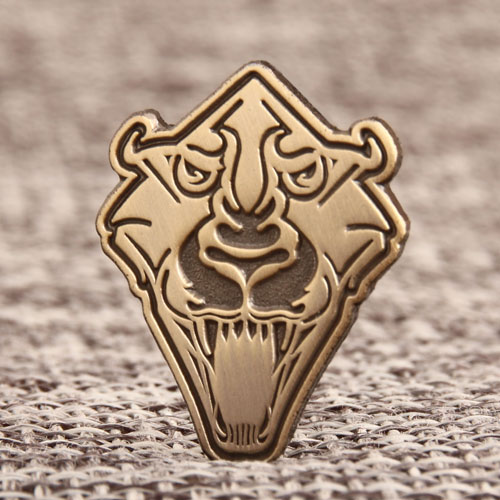 6. Custom Tiger Enamel Pin