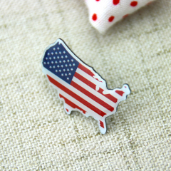 26. American Map Lapel Pins 