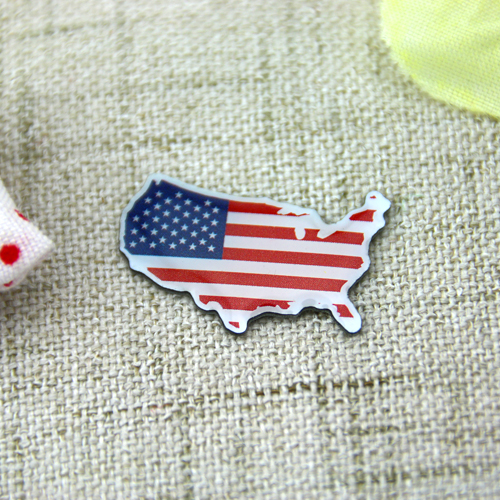 American Map Lapel Pins 