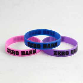 14. WB-SL-PR ZERO HARM Silicone Wristbands