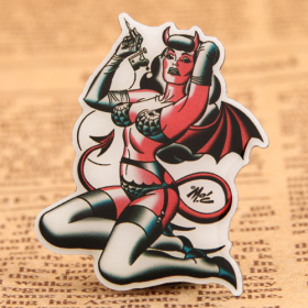17.  Demon Girl Custom Pins