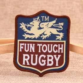 8. Fun Touch Rugby Woven Patches