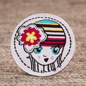 10. Flower Girl Woven Patches