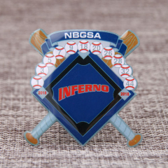 Custom Inferno Baseball Pins