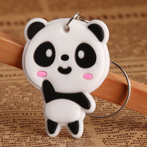 Cute Panda PVC Keychain