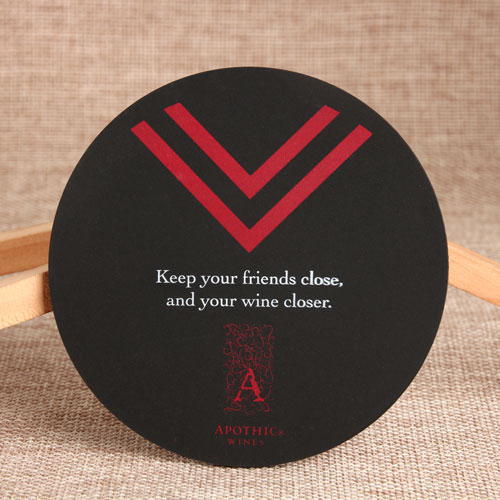 Friends Close Make Wine Closer PVC Coaster