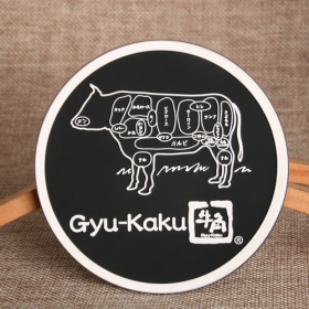 8. Black Gyu-Kaku PVC Coaster