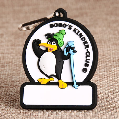 3. 3D Penguin PVC Zipper Pull