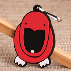 6. Wide Mouth Bird PVC Zipper Pull