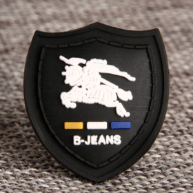 2. 2D B-JEANS PVC Lapel Pin