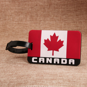 18. 2D Canada Flag PVC Luggage Tag 