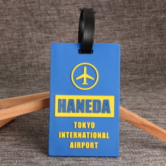 7. HANEDA Custom PVC Luggage Tag