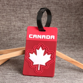 14. Canada Maple Leaf PVC Luggage Tag