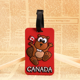 13. Canada Squirrel PVC Luggage Tag