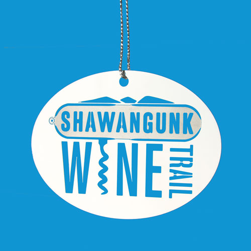Shawangunk Wine Trail Etched Ornaments