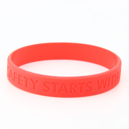 9. WB-SL-DB About Safety Custom Wristbands