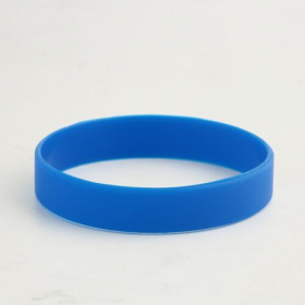 7. WB-SL-BL Blue Silicone Wristbands 
