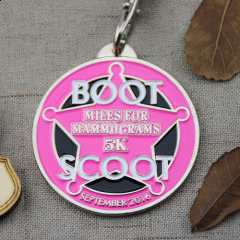 29. Miles for Mammograms 5k 2016 Race Medal