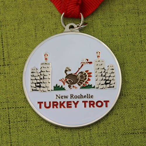 24. Turkey Trot Custom Soft Enamel Medal