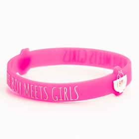 11. WB-SL-FG Boy Meets Girls Custom Wristbands