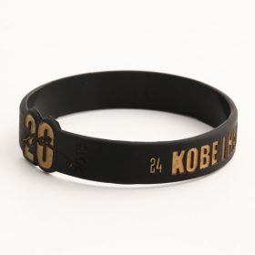 14. WB-SL-FG Thanks Kobe Custom Wristbands